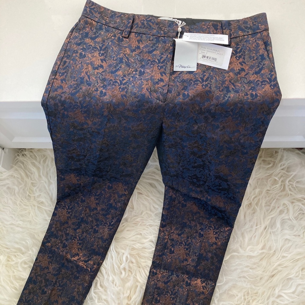 3.1 PHILLIP LIM Printed Straight Leg Pants - Picture 4 of 9